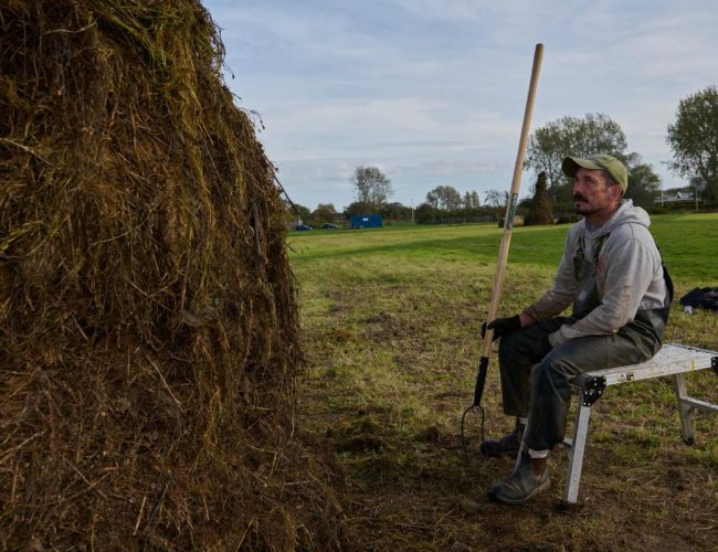 ‘A myth-making moment’: The artist building giant hay creatures on Mereside